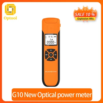 G10 Novo Medidor de Potência Óptica de Alta Precisão Bateria Recarregável de Fibra Óptica Medidor de Energia Com a Luz do Flash OPM frete grátis