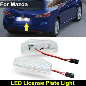 Para Mazda 6 GH 2007-2012 RX-8 2004-2012 DIODO emissor de luz branco da placa de licença Traseira do Carro de luz de placa com o número da lâmpada