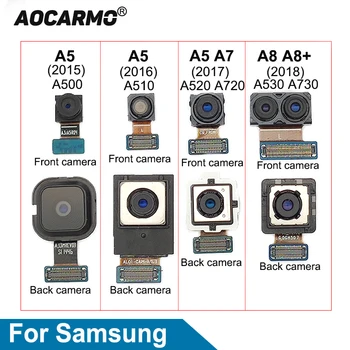 Aocarmo Câmera Frontal Para Samsung Galaxy A5 2016 2017 A510 A520 A530 A720 A730 De Volta Traseiro Grande De Frente Para Câmera Flex Cabo De Substituição