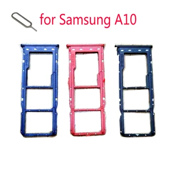 Slot para Cartão SIM Suporte Para Samsung Galaxy A10 A105 A105F A105G A105FN Telefone Original Nano SIM Cartão Micro SD Adaptador do Tabuleiro