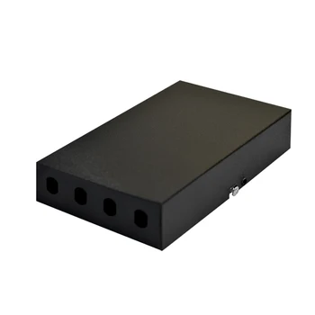 4 núcleos de FTTH ST em branco da caixa de terminais SPCC 4 port ST de remendo da fibra óptica de painel de FTTX caixa de distribuição