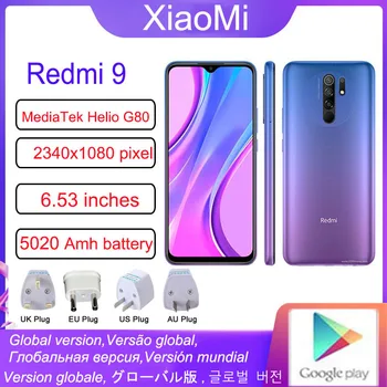 Xiaomi Redmi 9 Smartphone celular 4GB de RAM, 128 gb de ROM Mediatek Helio G80 5020mAh celular