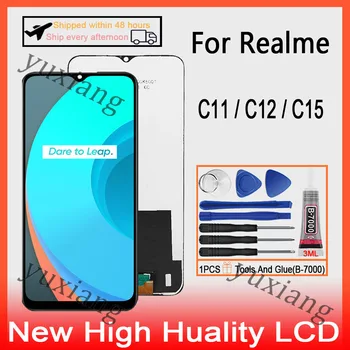 Original Para Realme C11 2020 C12 C15 Display LCD Digitador da Tela de Toque LCD Com FrameReplacement