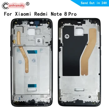 Quadro do meio Para Xiaomi Redmi Nota 8 Pro 2015105 M1906G7I M1906G7G Quadro do Meio Tampa da Placa de Moldura do painel Frontal