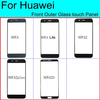 Para Huawei Nova Lite 2 2s Plus Vidro da Tela de Toque do Painel de sensor Touchscreen Painel Frontal Externa de Reparação de Peças de Reposição