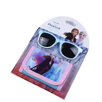 Disney Congelados elsa Moda de Óculos de Carteira caixa de Lápis de desenho animado Menina de Pano de Saco bolsa bolsa da moeda