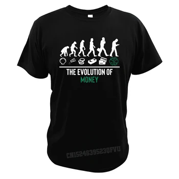 Swissborg CHSB A Evolução Do Dinheiro T-Shirts de Criptografia de Moeda Camisetas Homens Mulheres de Algodão de Alta Qualidade Tee Tops