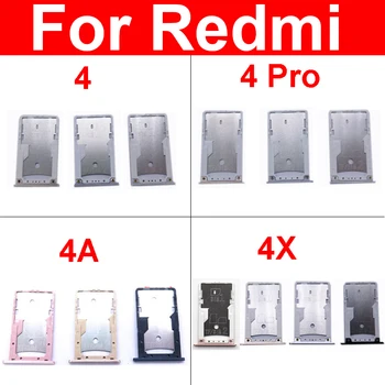 Cartão Sim Slot para Cartão de Memória Suporte da Bandeja Para Xiaomi Redmi 4 4A 4X Pro Sim Cartão SD Adaptador de Telefone Celular de Reparação de Peças de Reposição