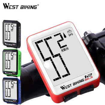 OESTE BIKE LCD, Computador de Bicicleta Impermeável Velocímetro com Fio/sem Fio MTB Bicicleta Acessórios de Despertar Automático de Ciclismo Cronómetro