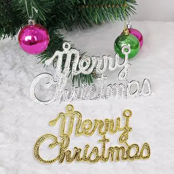 1pc Feliz Natal Letras de Suspensão Pingentes Com Letra Fatias de Sinais Feliz Natal Logotipo Decoração Para o Feriado de Natal 2023