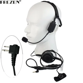 Walkie-talkie Militar Osso Condução Tática Fone de ouvido microfone Para Motorola 2 Vias de Rádio CP040 CP140 CP200 GP300