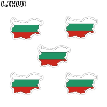 5 PCS Bulgária Bandeira Adesivo de Brinquedos para Crianças de Países Mapa de Viagem Adesivo para DIY Scrapbooking Mala de viagem Bagagem do Carro do Portátil do Motor