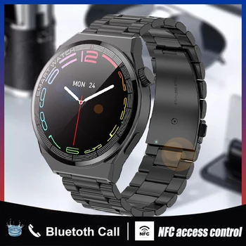 2022 Nova Chamada Bluetooth Smart Watch Homens NFC Controle de Acesso de Esportes Fitness Tracker Impermeável Mens Smartwatch 360*360 Pixels HD