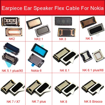 2pcs Fone de Ouvido alto-Falante alto-Falante Para Nokia 2 2.1 3 3.1 5 5.1 6 6.1 7 7.1 8 Além de Sirocco X3 X5 X7 alto-Falante do Receptor de Peças de Reparo