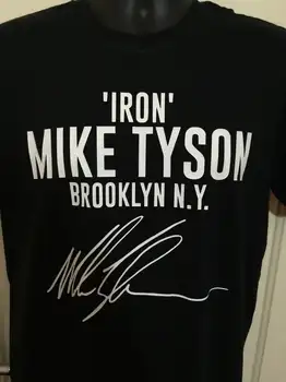 Iron Mike Tyson Autógrafo Os Fãs De Boxe T-Shirt. Verão do Algodão O-Neck Manga Curta Mens T-Shirt Nova S-3XL
