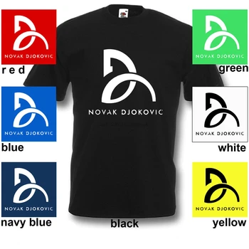 Novo Logotipo Novak Djokovic dos Campeões de Tênis T-Shirt Desportiva Vencedor Mens Camisa de S-2Xl