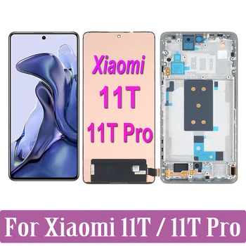 Original AMOLED Para Xiaomi 11T Pro 11TPro 2107113SG Tela LCD de Toque de Substituição Digitador Para Xiaomi11T 21081111RG LCD