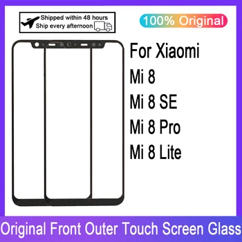 Display LCD de Painel de Toque de Vidro Frontal Para Xiaomi Mi8 Mi 8 Mi 8 SE Mi 8 Pro Mi 8 Lite Digitador da Tela de Toque Frontal de Vidro Substituir