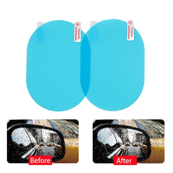 2pcs / conjunto de espelho Retrovisor filme protetor Anti-nevoeiro à prova de chuva película para janelas do carro de membrana à prova de água