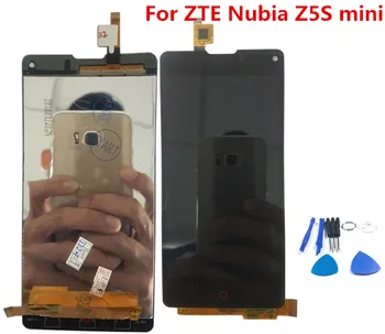 NX403A Preto Tela LCD Touch screen Digitalizador Assembly Sem Moldura Peça de Substituição Para o ZTE Nubia Z5S mini
