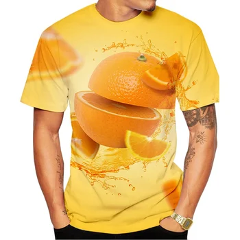Unisex Design da Venda Quente 3D Frutas Impressos Digitais mais Recentes Moda Cool T-shirt Plus Tamanho XS-5XL