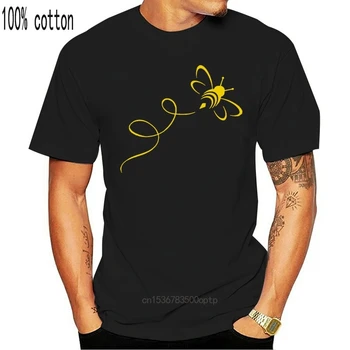 Nova Dourada Abelha Linha Mel Amante Presentes Homens E Mulheres T-Shirt De Luxo T-Shirt Tees