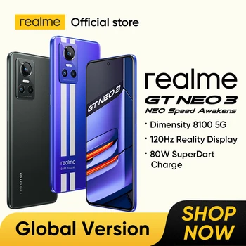realme GT NEO 3 5G Smartphone Dimensity 8100 6.72