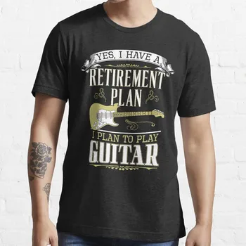 Guitarra nova - Plano de Aposentadoria T-Shirt de Algodão dos Homens T-Shirt camisa de homens Personalizado aldult Adolescente unissex digital de impressão de T-shirt