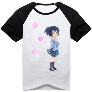 Anime Feliz Açúcar Vida Satou Matsuzaka Cosplay Traje de algodão impresso tshirt Riine tshirt tee