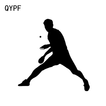 QYPF 13.4*13,5 CM de Moda Linda Mesa de Tênis de Esporte Adesivos Padrão de Decoração do Carro de Modelação de Adesivos de Vinil C16-1341