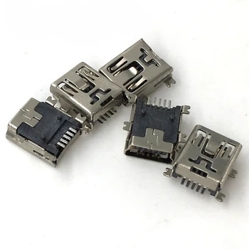 20pcs Mini USB 5pin Fêmea Conector 4foot para Cauda Carregamento do Telefone Móvel
