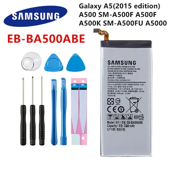 SAMSUNG Original EB-BA500ABE Bateria 2300mAh Para Samsung Galaxy A5(edição de 2015) A500 SM-A500F A500K SM-A500FU Baterias+Ferramentas