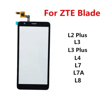 A Tela de toque Para ZTE Blade L8 L7 L7A L2 Plus L3 L4 Digitador Sensor do Painel Frontal Display LCD de Fora Tampa de Vidro Reparar Substituir Peças