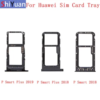 Memória Cartão MicroSD Cartão SIM Bandeja Partes da Ranhura do Cartão SIM Titular Para Huawei P Inteligente De 2018, Além De 2018, Além de 2019 Peças de Reposição