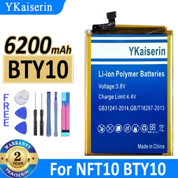 YKaiserin Bateria BTY 10 6200mAh para NFT10 BTY10 Bateria + Free Tools