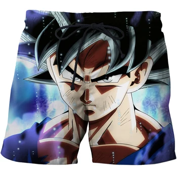 Goku Impressão 3D Shorts Homens Soltos Casual, Confortável Jogging Shorts de verão, shorts homens shorts de ginástica calças bermudas anime Shorts masculinos