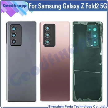 Original Para Samsung Galaxy Z Fold2 5G Dobre 2 SM-F916 F916 Habitação Shell Tampa da Bateria de Volta Caso Tampa Traseira
