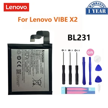Novo Original Lenovo X2 Bateria 2300Mah de Li-ion BL231 Bateria Baterias de Substituição Para a Lenovo VIBE X2 X 2 BL 231 BL-231 S90 S90u