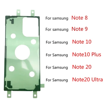 2Pcs Impermeável Capa Para Samsung Galaxy note 8 9 10 20 plus ultra Bateria de Vidro carcaça tampa da caixa do Adesivo