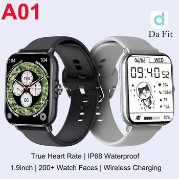 2022 Original Smart Watch A01 1.9 polegadas sem Fios Custo de Chamada Lembrete IP68 Waterproof a frequência Cardíaca de Moda Inteligente relógios para Homens Mulheres