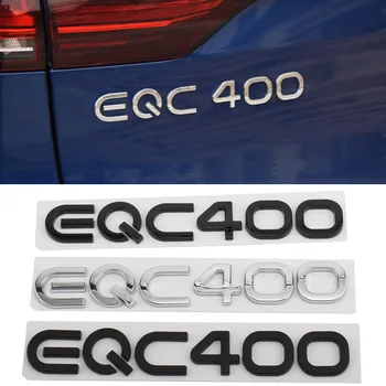 3D Letras Word EQC400 Emblema de Placa de identificação Para a Mercedes Benz EQC 350 400 Traseira do Carro do Tronco do Corpo Emblema Emblema Logotipo Adesivos de Carro Estilo