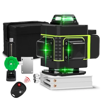 Nível Laser 12/16 linhas linha verde 4D Auto-Nivelamento 360 Horizontal E Vertical Super Poderosas nível Laser verde, laser de Feixe