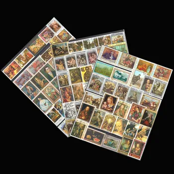 100 Selos Especiais De Famosos do Mundo Pinturas a Óleo Carimbos Para Scrapbook Selos Para Cartão de Fazer Selos de Postagem de Carta usados Carimbo