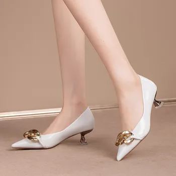 Bombas de Mulheres Sapatos de 2021 Primavera, Outono Sexy Apontado Calcanhar Senhoras Festa de Sapatos de Salto Fino Sapatos para Mulher Zapatillas Mujer