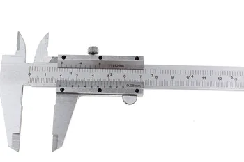 Metal Vernier Caliper 150mm/a 0,02 mm/0,05 mm de Aço Vernier Compassos de Calibre Micrômetro ferramenta de Medição de Instrumentos de pinça Com profundidade