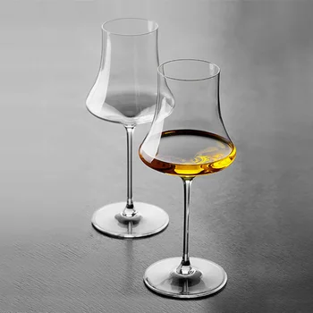 ISO 400-450 ml Vidro de Cristal Artesanal Cálice de Luz de Luxo Vinho tinto, Champanhe, Conhaque Winebowl Degustação Fragrância de Cheiro Copa