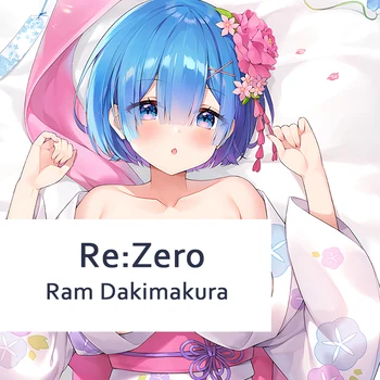 Anime Re Zero Dakimakura Rem Kawaii de Corpo Inteiro fronha Feminino Cosplay DIY Personalizado Almofada Otaku Fronha