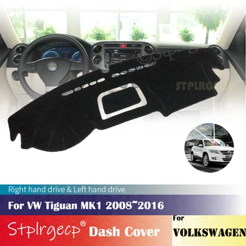 a Volkswagen VW Tiguan MK1 2008~2016 antiderrapante, Tampa do Painel de controle Protetor Acessórios do Carro pára-Sol do Tapete 2015 2014 2013