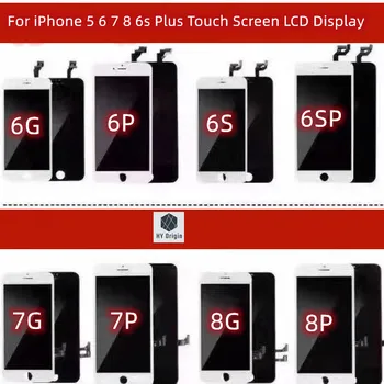 AAA++ Display LCD Para iPhone 6 7 8 6s Plus Substituição da Tela de Toque Para o iPhone 5 5 C 5 ANOS Se Sem Dead Pixels + TPU Ferramentas