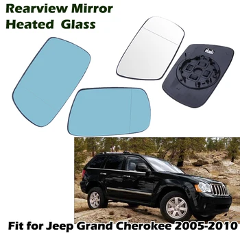 Aquecida do Lado do Espelho Retrovisor Vidro Aquecedor Anti-nevoeiro Degelo Porta Mini Espelhos de Ajuste Para o Jeep Grand Cherokee 2005-2010